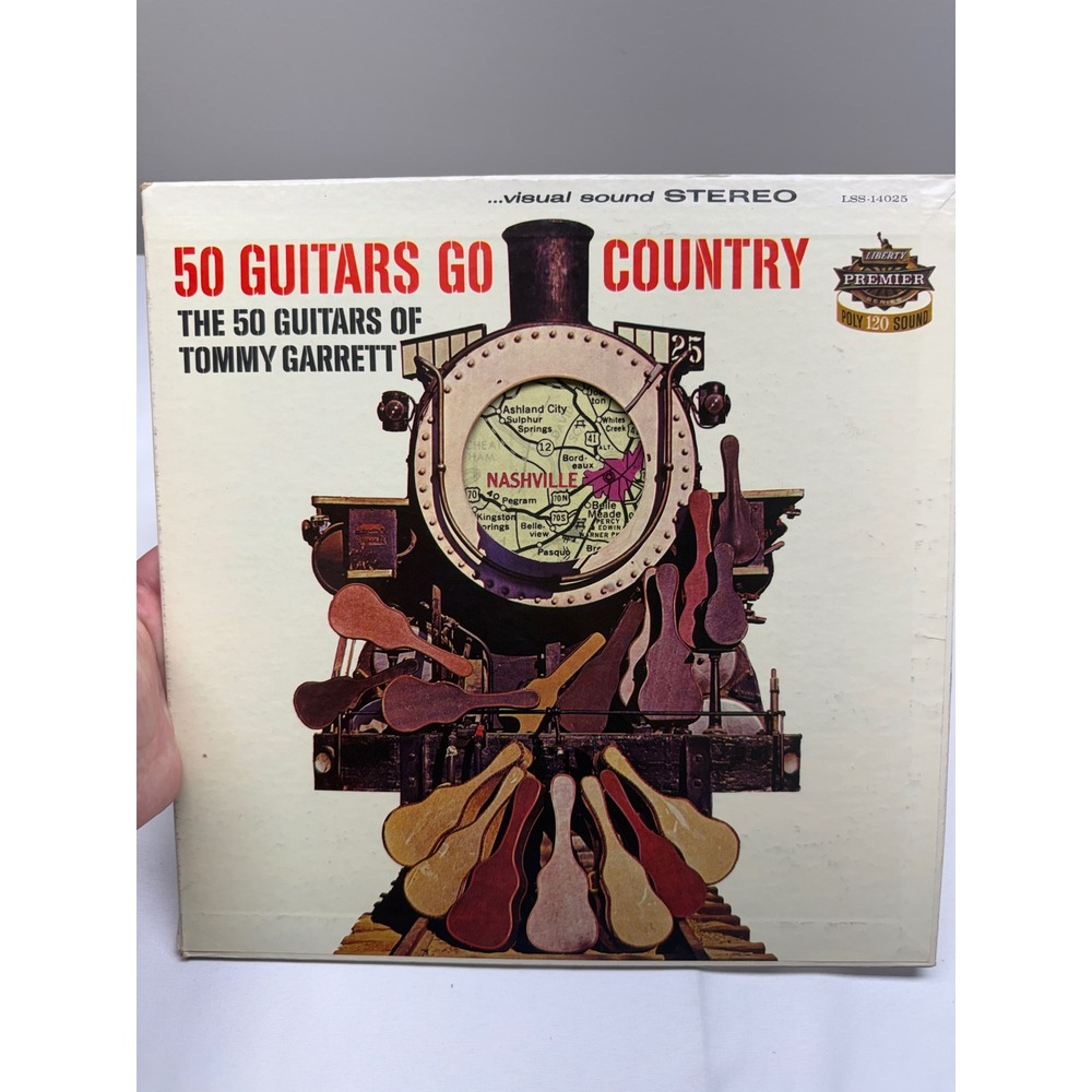50 Guitars Go Country Tommy Garrett Vinyl LP Liberty Premier LSS-14025 Stereo